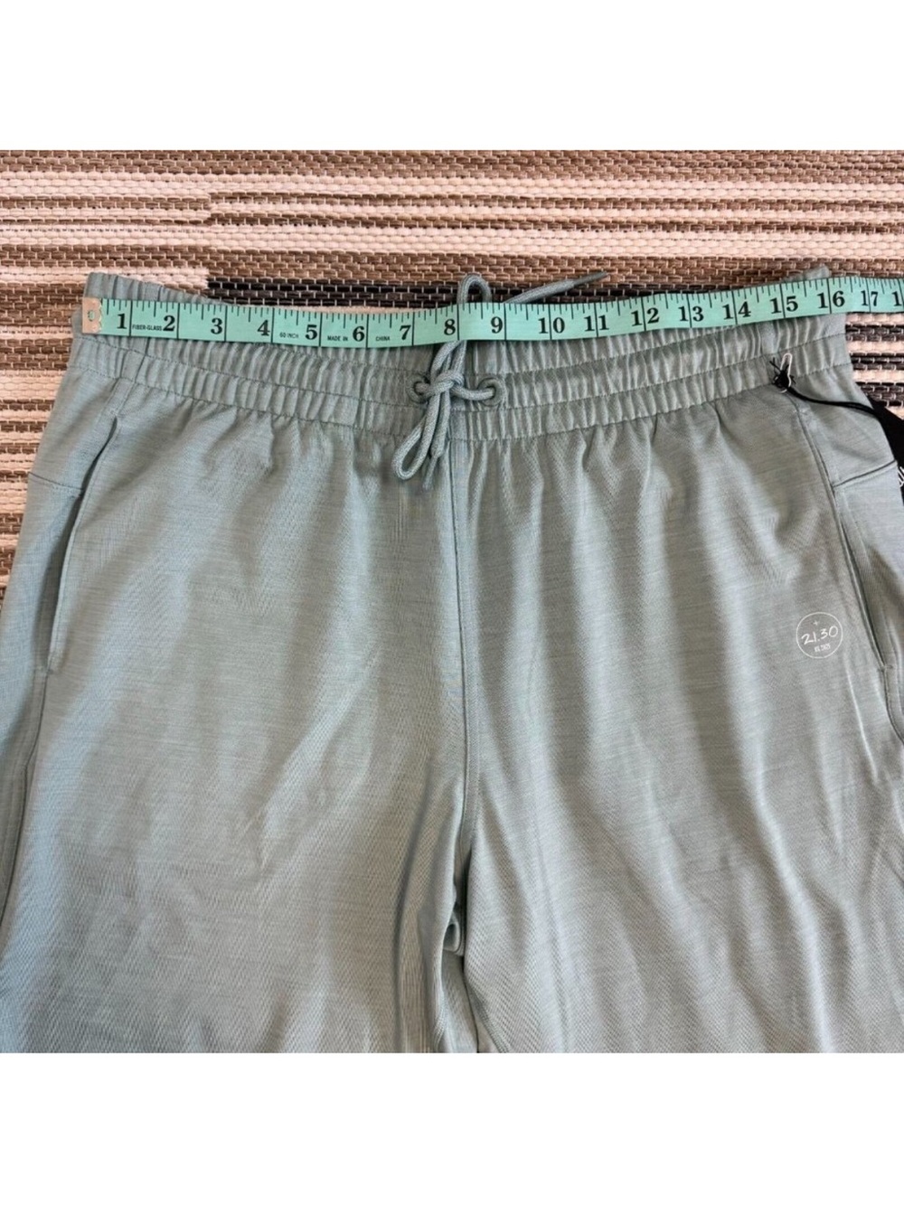 Allbirds Women's Natural Performance Jogger Zip Pockets Green Hush Size Large